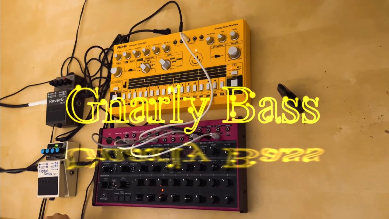 Gnarly Bass - Behringer Edge & RD-6