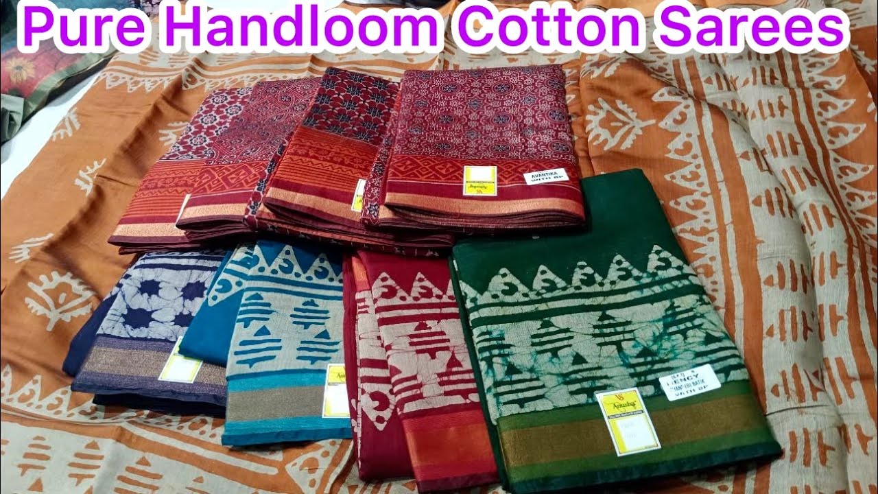 Bangalore Chickpet Pure Handloom Cotton Sarees😍 Single Sarees Available💁Budget Friendly Saree Best C