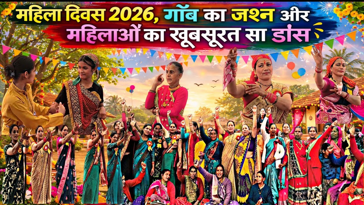 गाँव में महिला दिवस 2026 की धूम 🎉 | महिलाओं और बच्चों का शानदार डांस 💃🕺 | Wander Pahadi