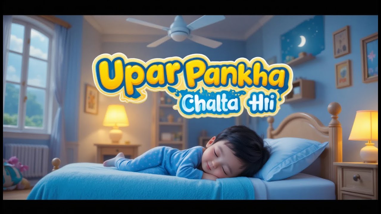 Upar Pankha Chalta Hai 🌀 | Kids Rhyme | Bedtime Song | DreamPlay Kids