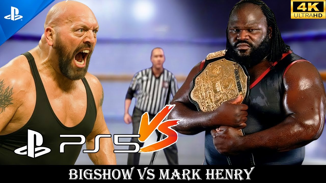 Big Show Vs Mark Henry - Trying Hard to BREAK Old Stage in WWE 2K25