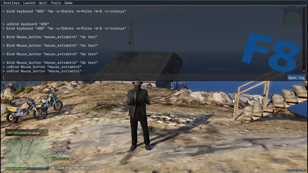 (2023 Updated) How to work the F8 menu in FiveM