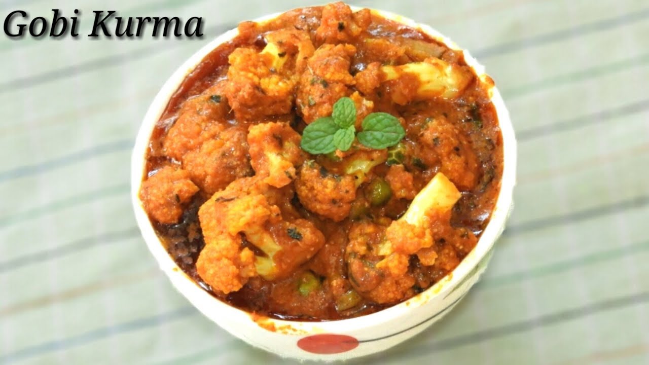 Gobi Kurma - ಹೂಕೋಸು ಕುರ್ಮಾ | Cauliflower Kurma / Cauliflower Korma Recipe in Kannada | Rekha Aduge
