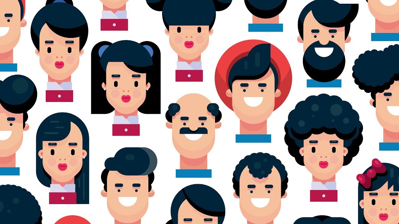 MY CREATIVE PROCESS, 40 Flat Design Hairstyles