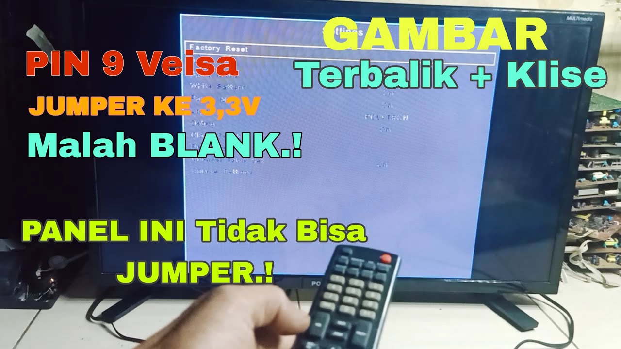 Tv Led Polytron PLD32T7511 Gambar Terbalik Dan Klise#Delitehnik