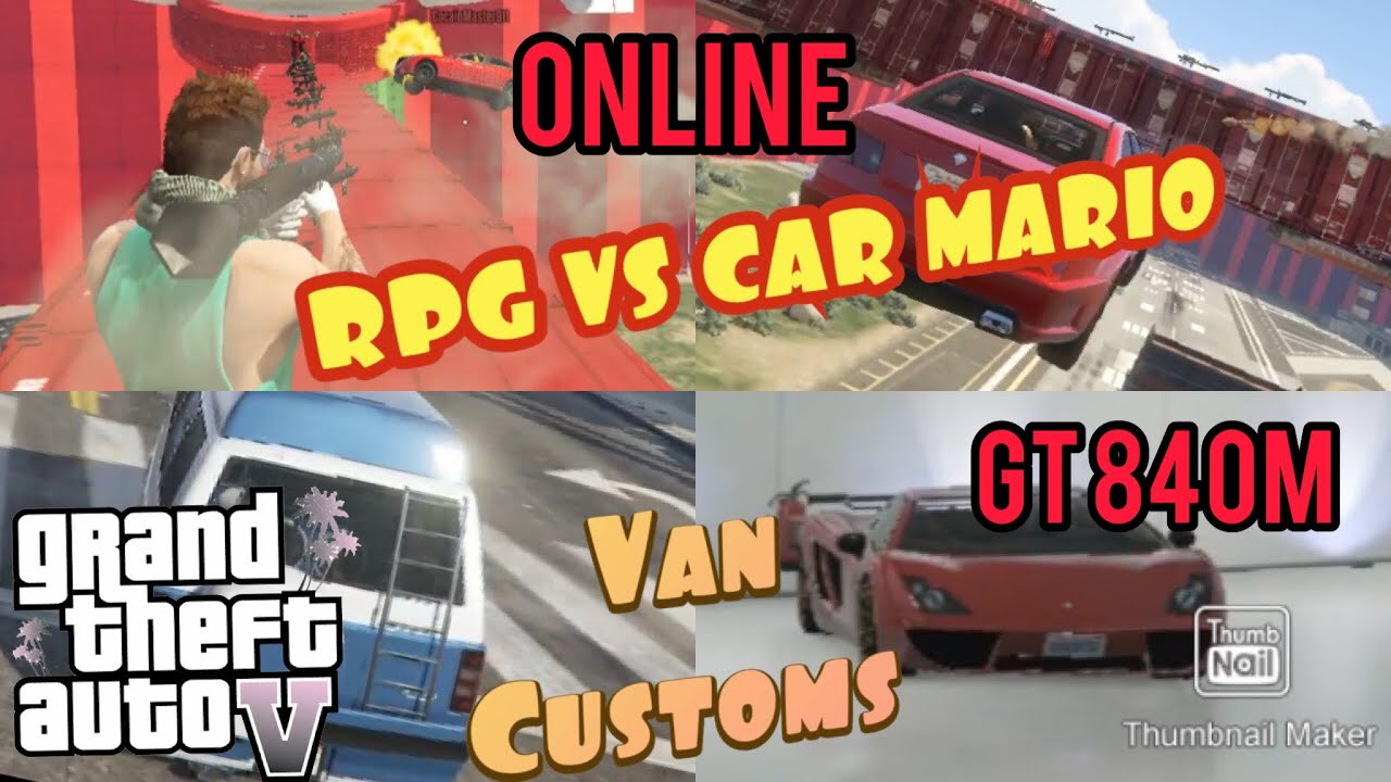 RPG VS MARIO - GTA 5 ONLINE - I7 4510u - Nvidia GT 840m - Lenovo z50 - 70 gaming laptop in 2020