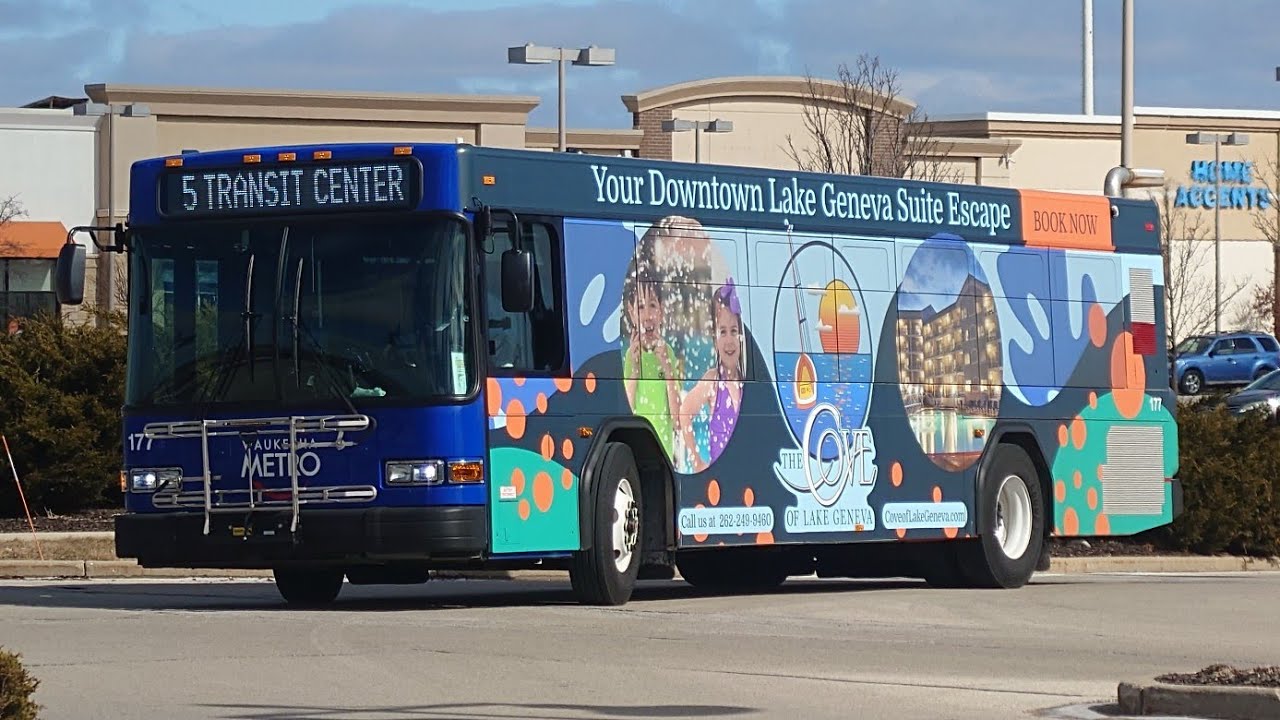 Ride On Waukesha Metro Transit 2021 Gillig Low Floor 35' 177 On Rt 5 Prairie to Transit Center 