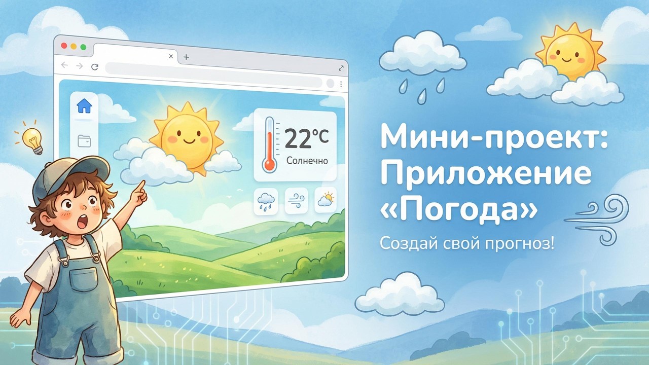 Мини‑проект: Веб‑приложение «Погода» — на JS с внешним API