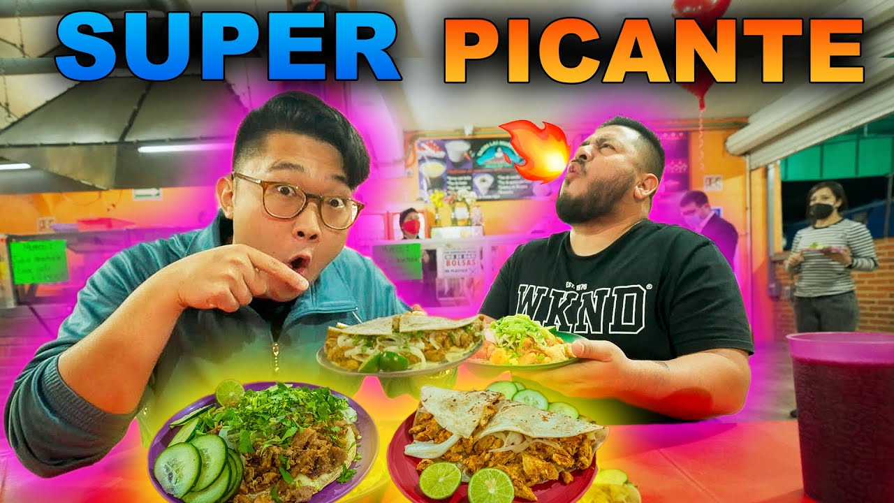 ¡TACOS MUY GRANDES y PICANTES! Aventura NOCTURNA