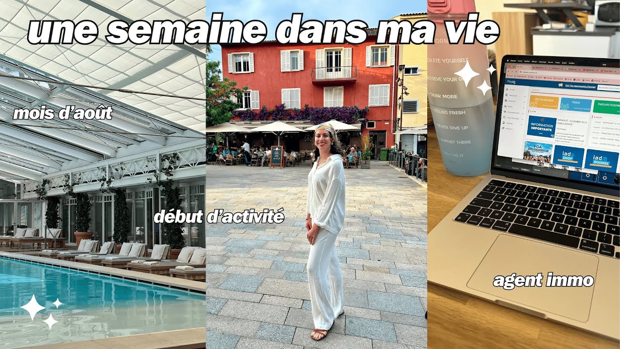 UNE SEMAINE DANS MA VIE VLOG 1 *agent immobilier *podcast ✨ début d'activité, rdv clients, sorties
