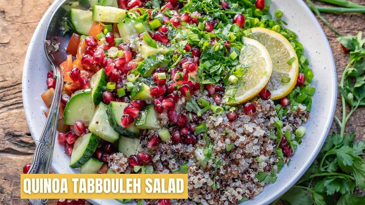 How To Make Quinoa Tabbouleh Salad - Best Quinoa Tabouli Salad Recipe - Blondelish