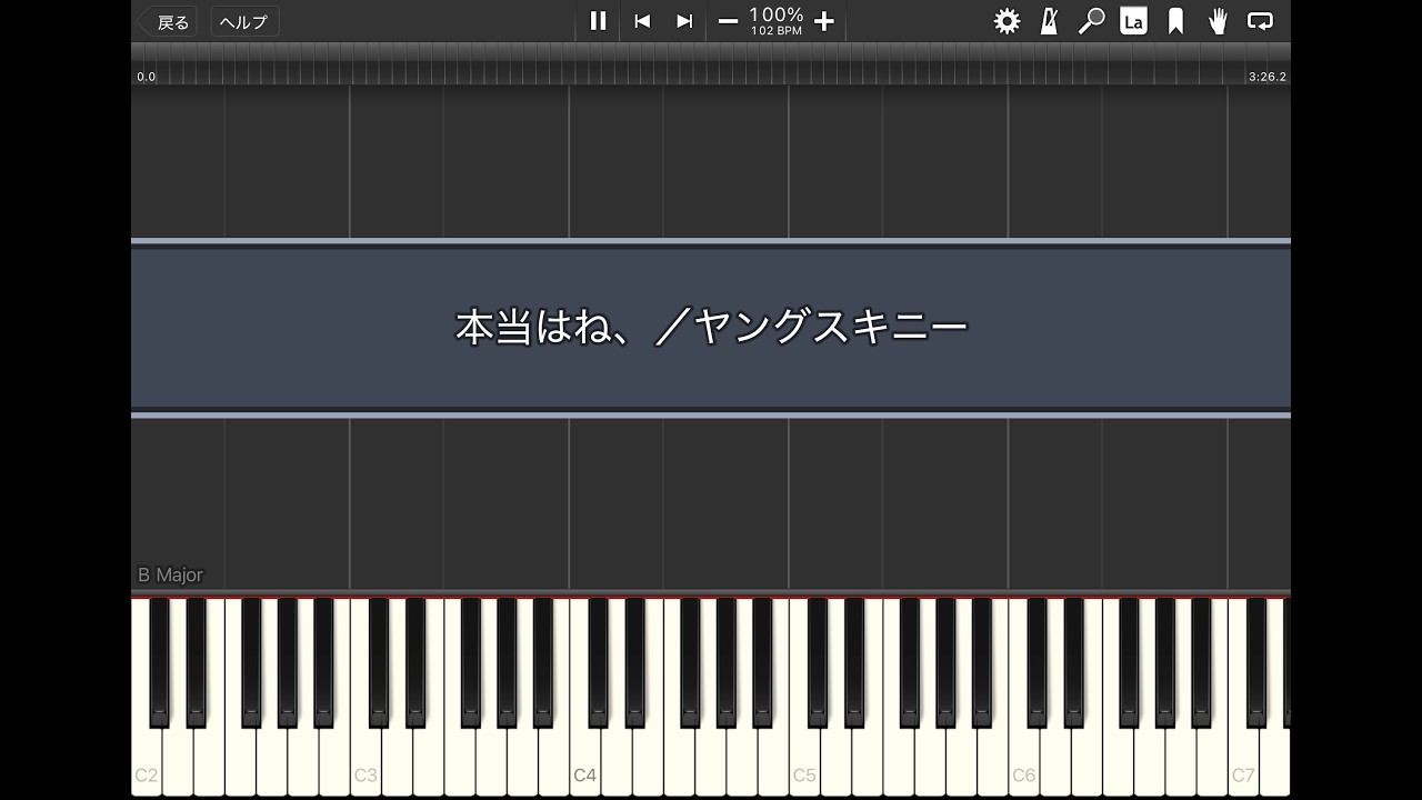本当はね、／ヤングスキニー【Synthesia】