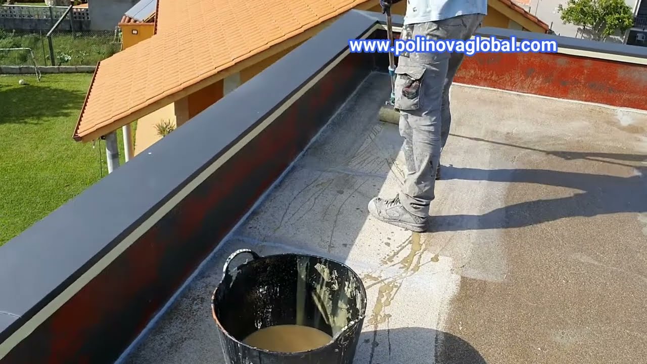 ROOF WATERPROOFING WITH POLIUREA @PolinovaGlobalSLpoliurea