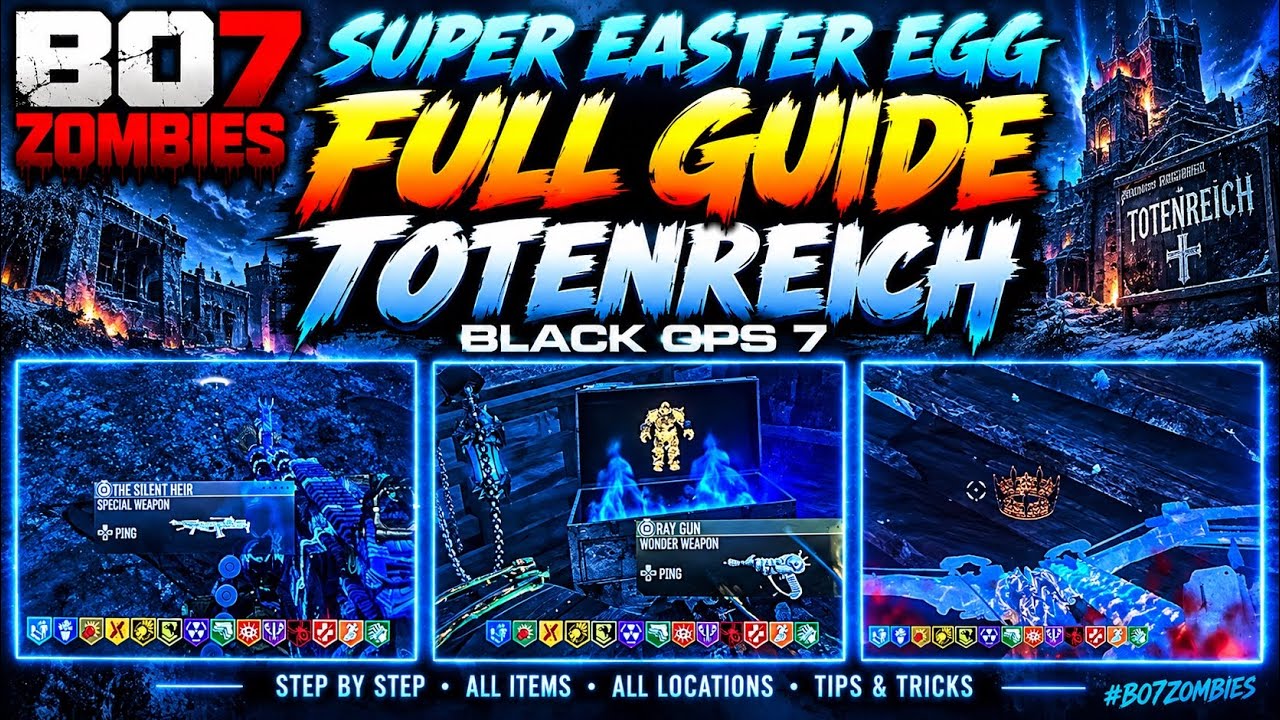 BO7 ZOMBIES ПОЛНЫЙ ГАЙД ПО СУПЕР ПАСХАЛКЕ TOTENREICH BLACK OPS 7 #bo7zombies