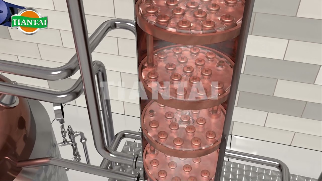 Distillation process animation（蒸馏工艺动画）