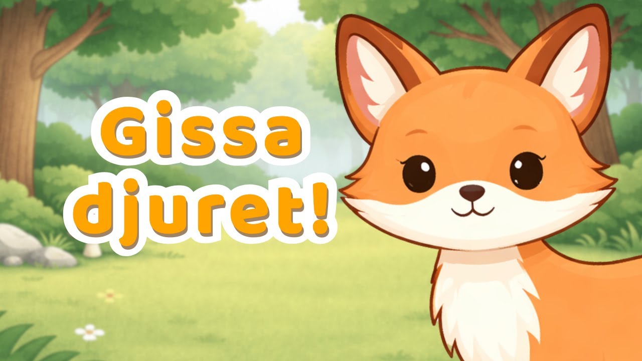 Gissa djuret 🌲 | Skogens djur | Svenska barn