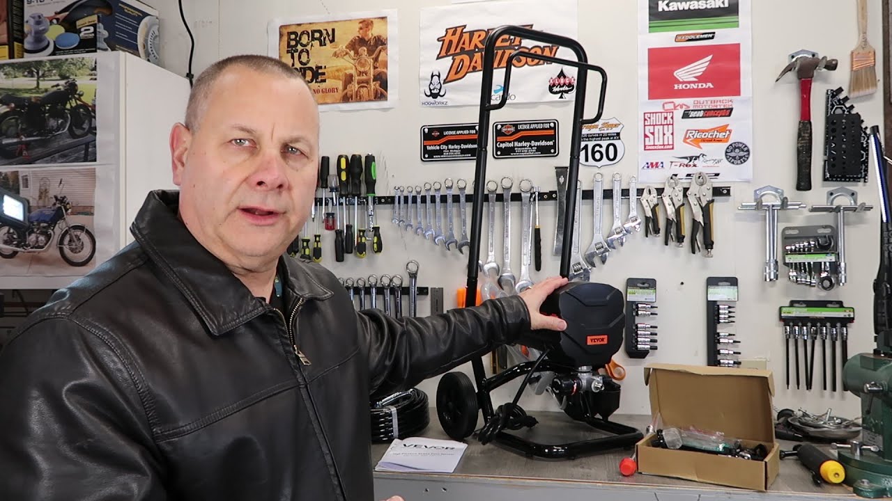 VEVOR High Pressure Airless Paint Sprayer with Cart Unboxing and Assembly