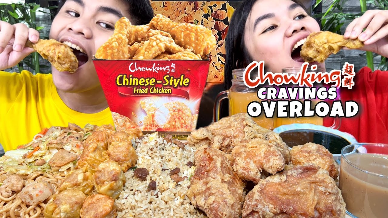 CHOWKING CRAVINGS OVERLOAD MUKBANG BUCKET CHINESE STYLE CHICKEN FAMILY PLATTER PANCIT SIOMAI CHOWPAN