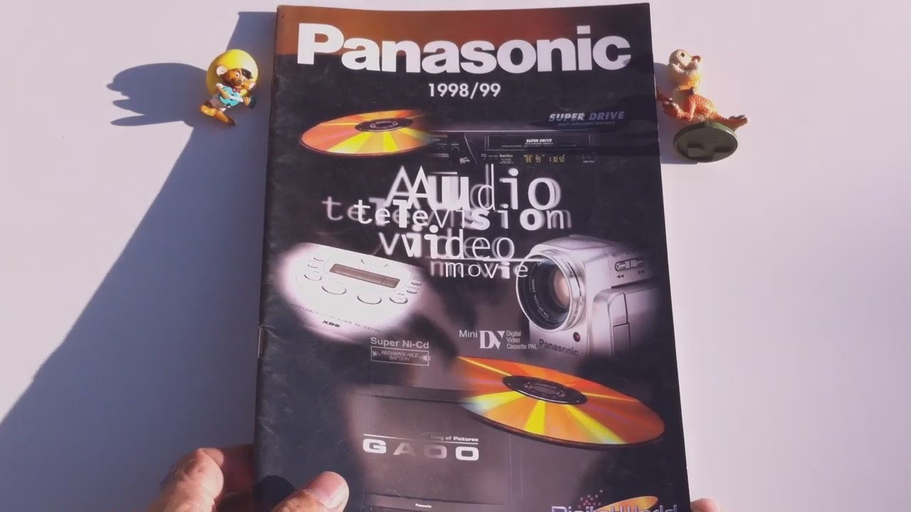 Panasonic 1998-1999 catalog Advertising Commercials Top TV Video VHS MiniDV Cassette Deck Amplifier