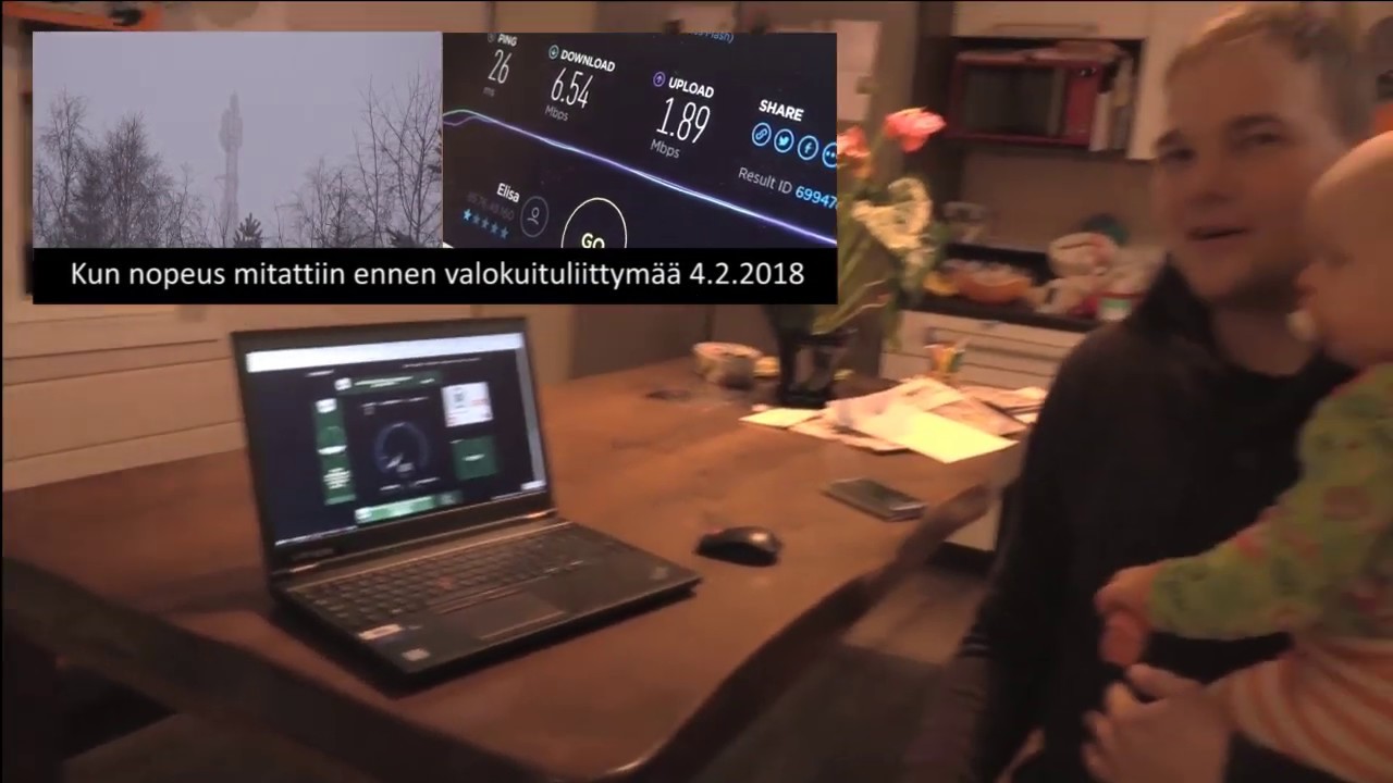 Valokuituliittym&auml;n asennus, Pyh&auml;nkoski Merij&auml;rvi 2018.