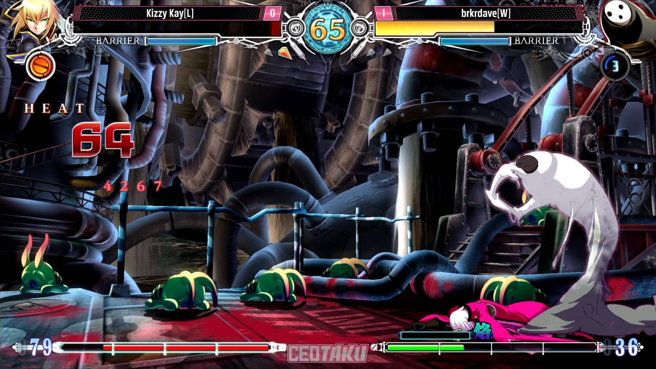 CEOtaku 2016 BlazBlue Central Fiction Grand Finals Kizzy Kay vs brkrdave