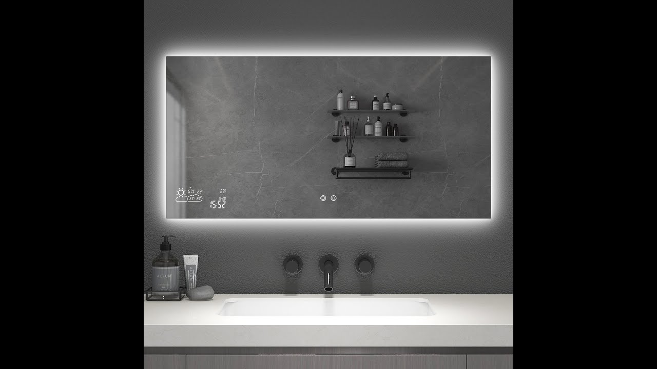 Byecold smart spiegel 500 watt - een infraroodspiegel met wifi thermostaat en LED verlichting