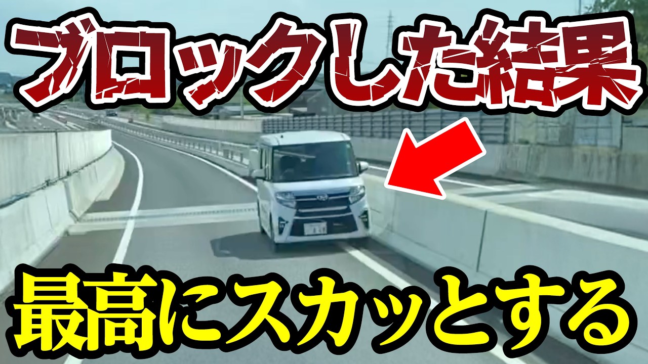 逆走車両をブロックした結果、最高にスッキリ 【ドラレコ】交通安全チャンネル【163】
