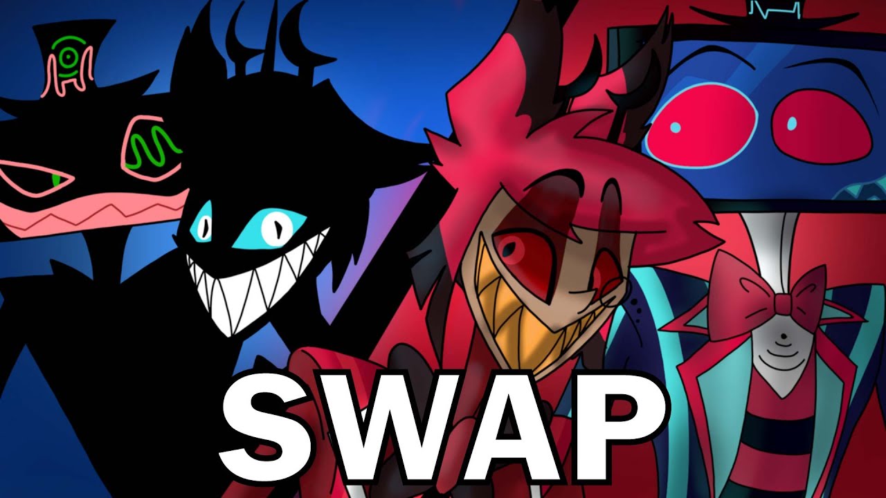 Swaping Alastor's design with Vox's design from Hazbin Hotel season 2!