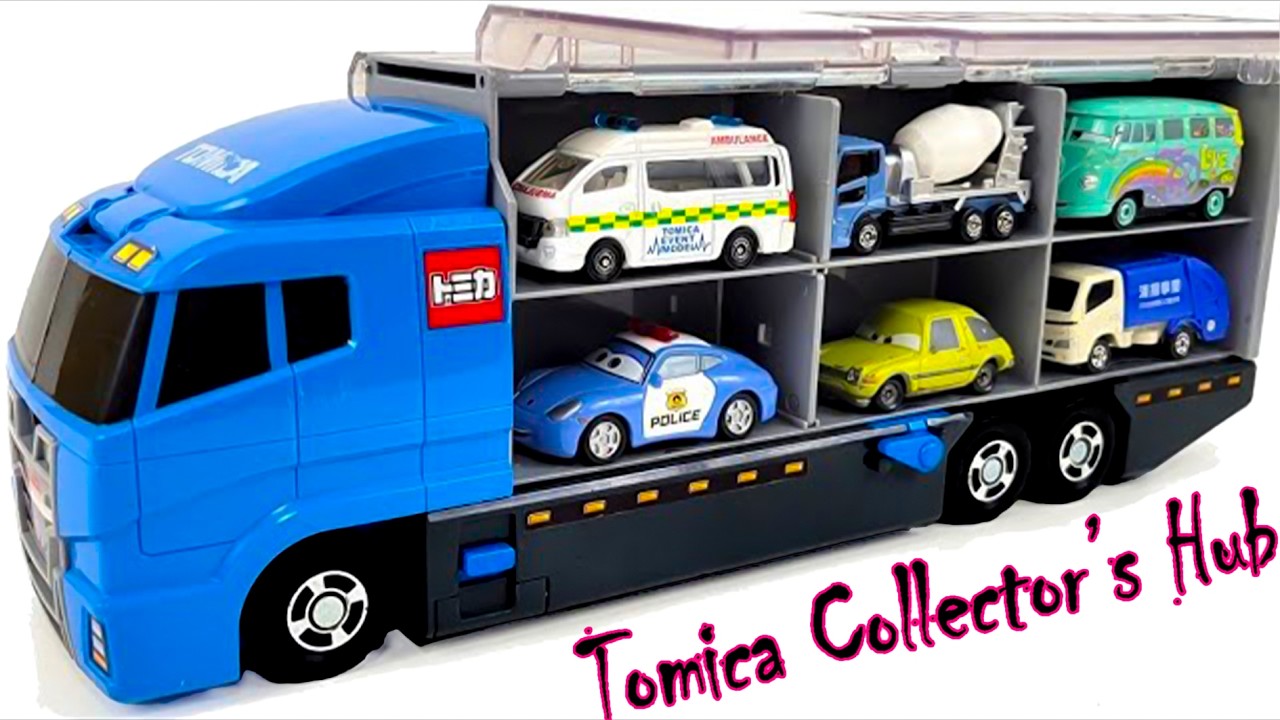 トミカ☆世界の高級な車のミニカーを開封してコンボイへ収納！ホンダ スプランキもある☆Tomica 