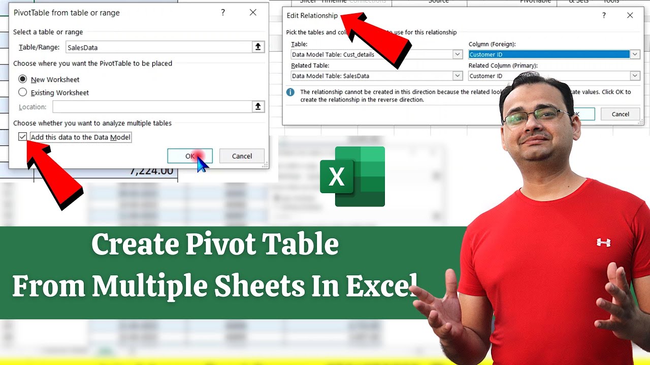 Create a Pivot Table from Multiple Sheets in Excel | Advance Feature
