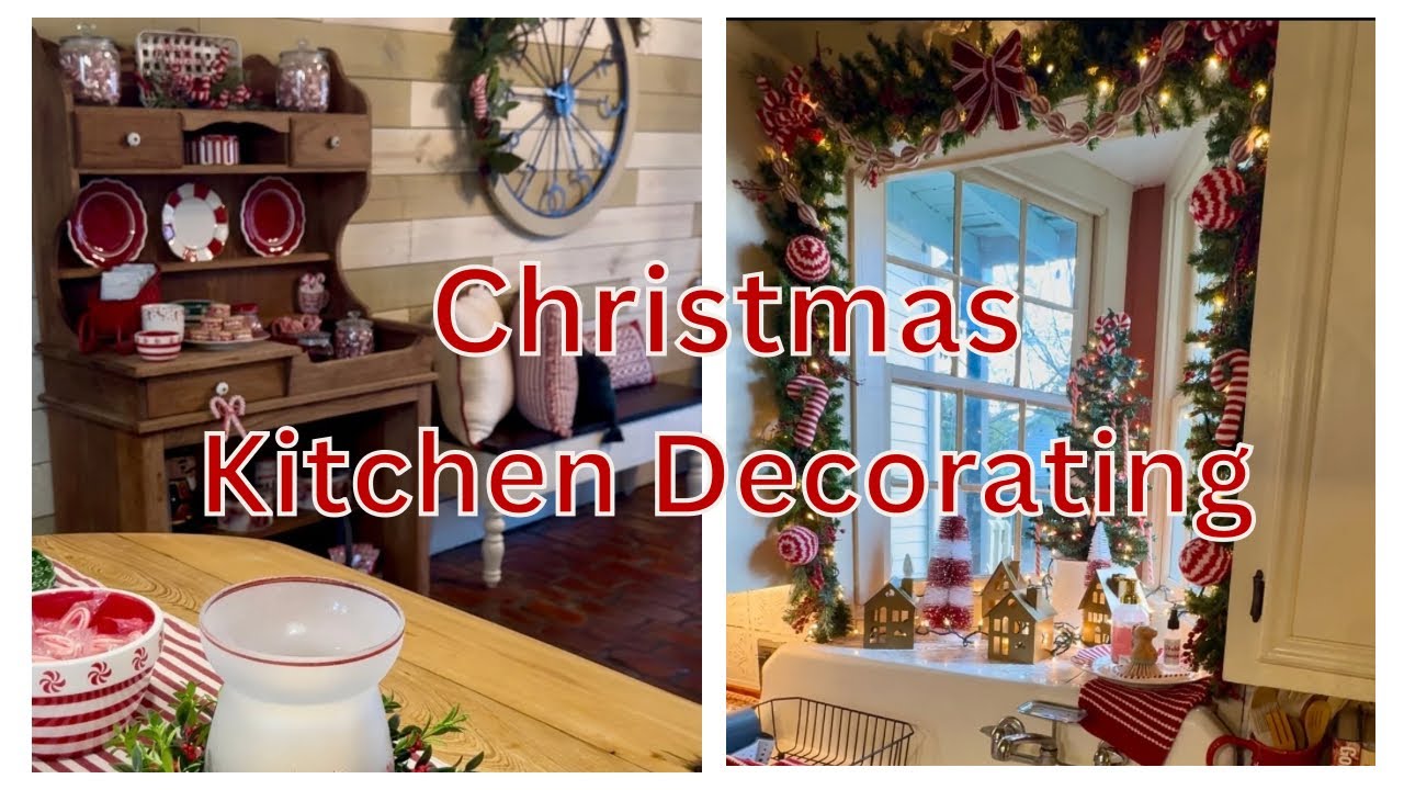 🎄🍬🎁Украшение кухни к Рождеству // Часть 2 // Идеи декора в виде леденцов/мятных конфет