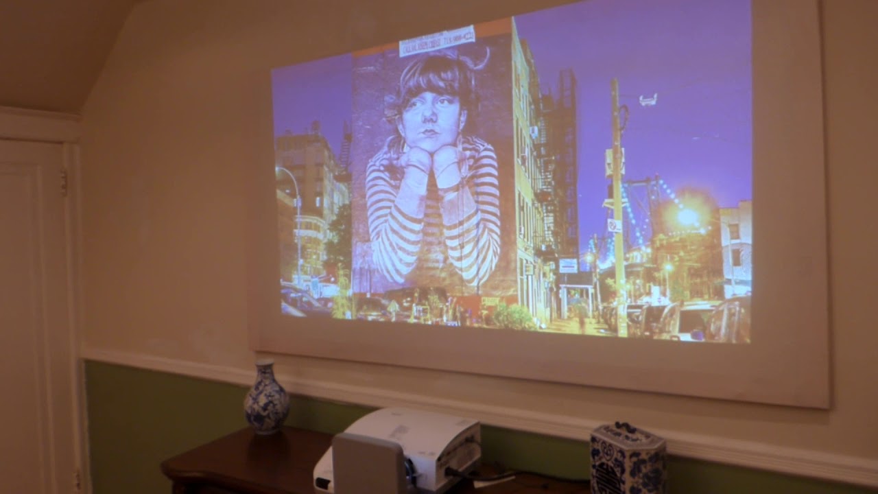 WHY PAY MONEY FOR A ULTRA SHORT THROW PROJECTION SCREEN WHEN YOU CAN PAINT ONE!