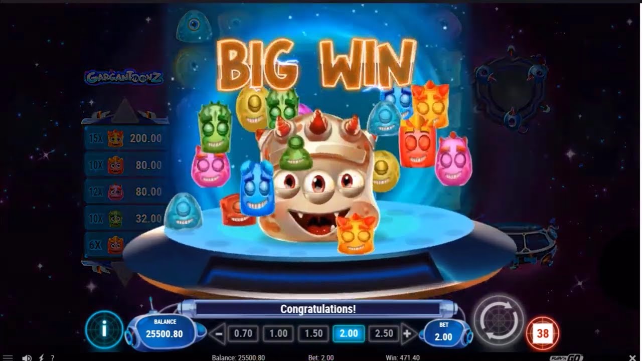 Gargantoonz Slot (Play'n GO) 3x Bonus Features | Big Wins?