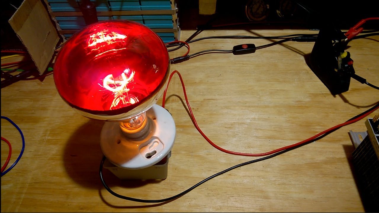 Solar Workshop VLOG 008 Infrared bulb, semiconductor solar electric space heat, random updates