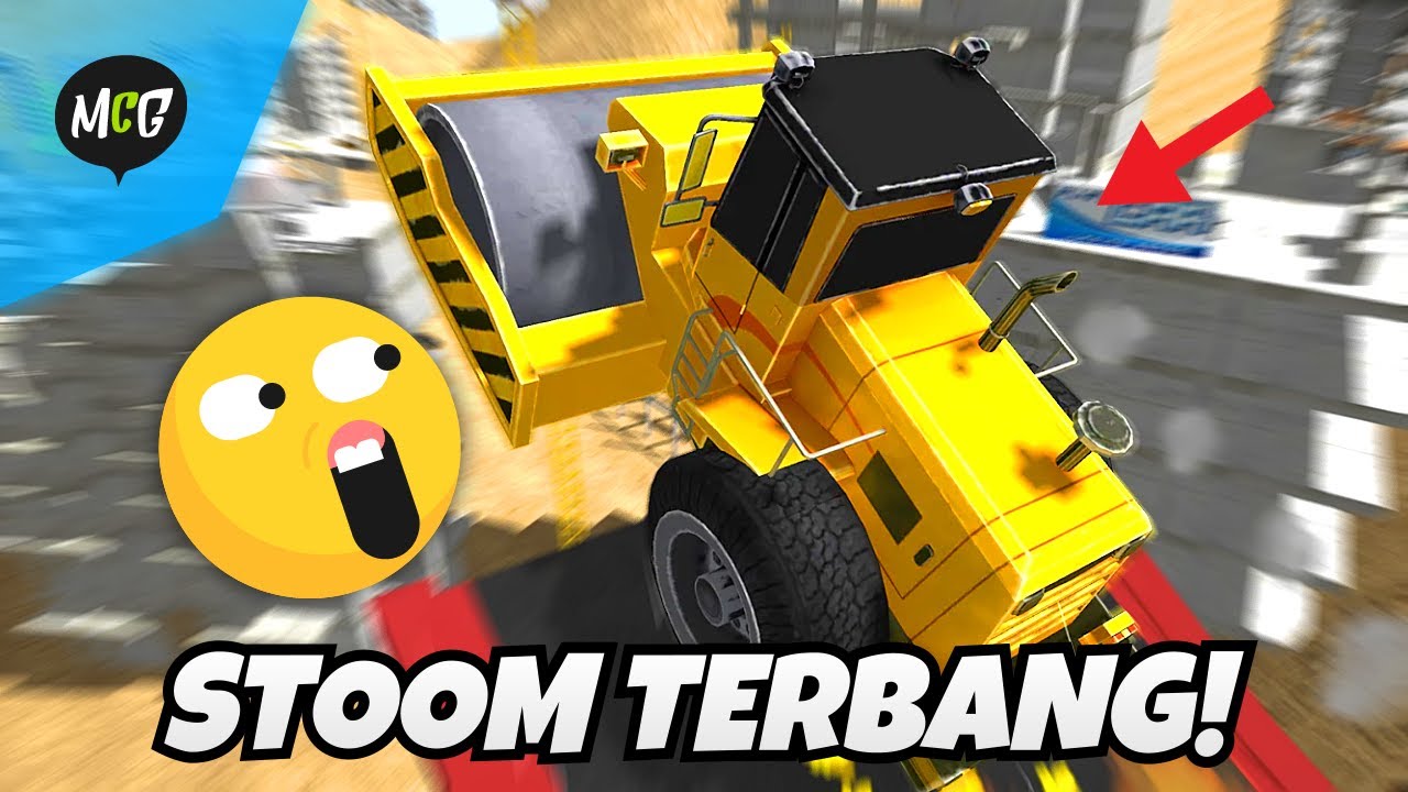 Awas Ada Alat Berat Terbang! - Construction Ramp Jumping