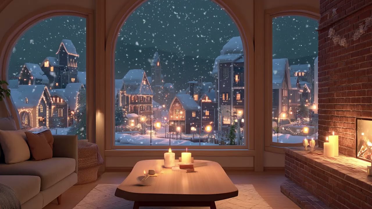 Soft Piano Under Firelight | Quiet Hours Music 🌌🔥