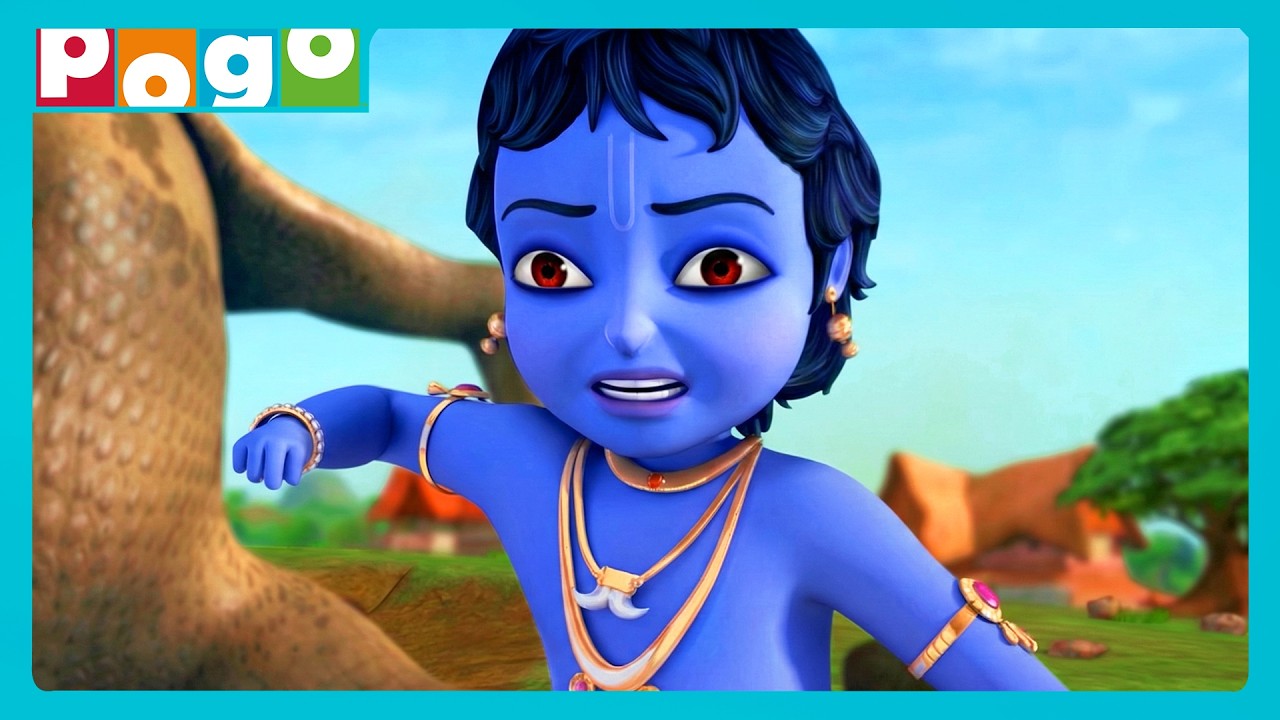 Gokul Ka Sabse Bada Hero!💪| Little Krishna🍃| Cartoon Stories😁| @PogoChannel​