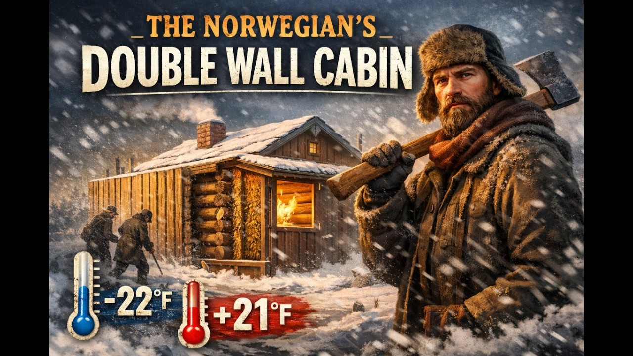 Neighbors Laughed When He Built a Second Wall — Until His Cabin Stayed 21°F Warmer in a Blizzard