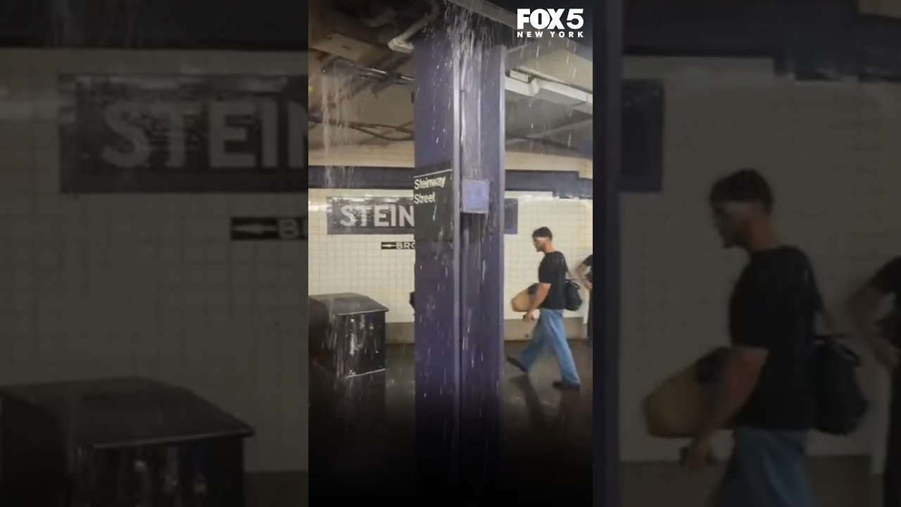 Subway flooding in Queens