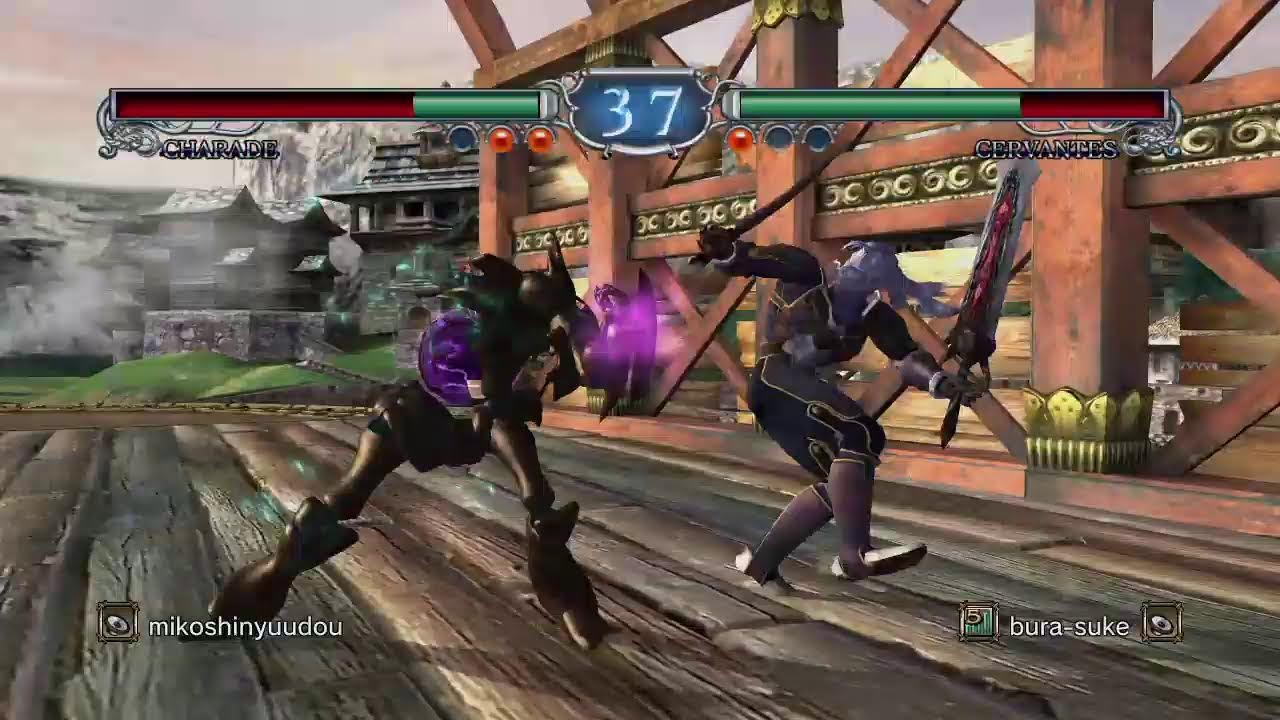 first Soulcalibur II play of the year　ororon vs bura-suke  Soul Calibur 2 HD 対戦配信