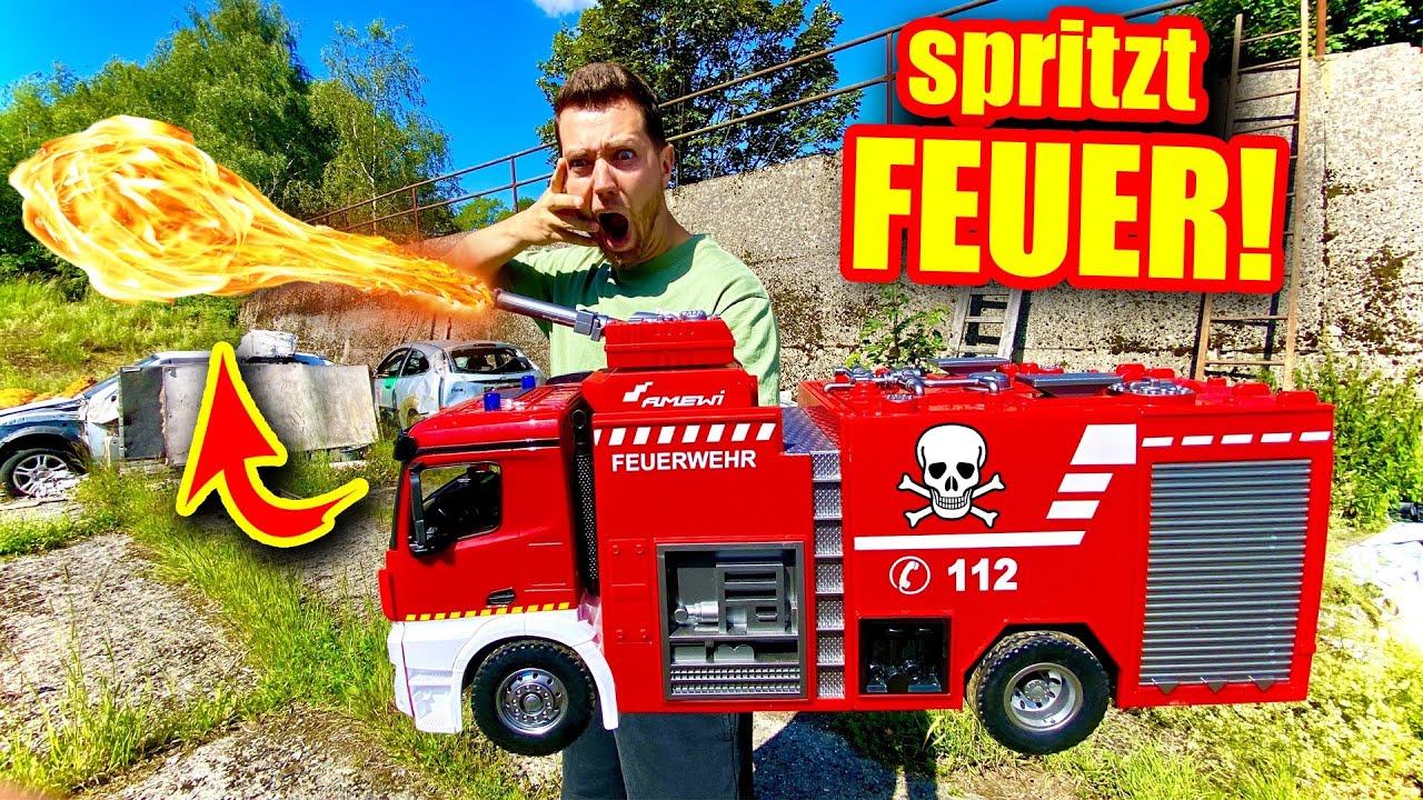 Ich VERWANDEL das FEUERWEHR AUTO in ein FLAMMENWERFER FAHRZEUG!