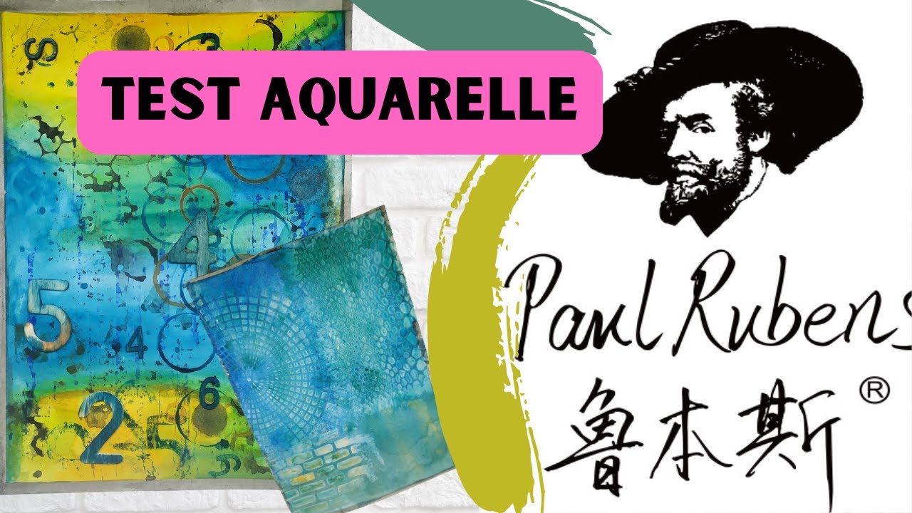 TEST aquarelle en mixed media de PAUL RUBENS on réalise des fonds ensemble!! j'adore et vous?