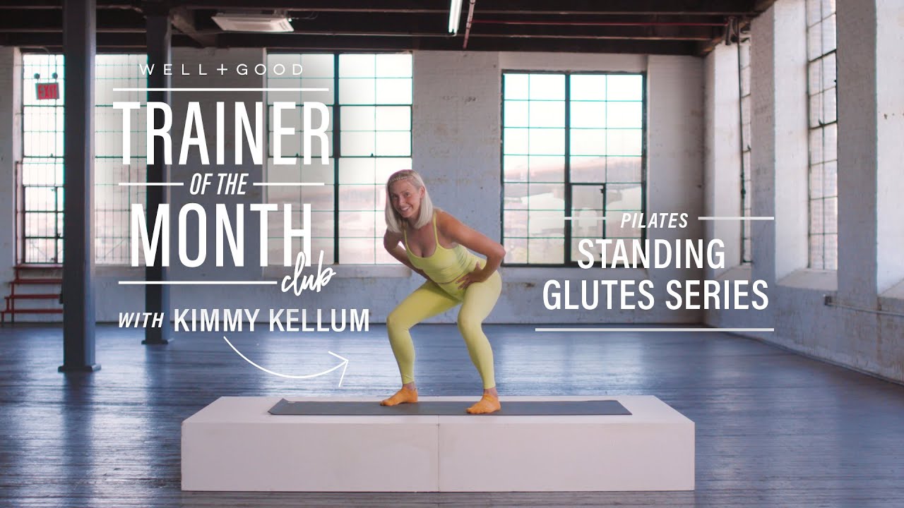Pilates Standing Glutes Workout | Trainer of the Month Club | Well+Good