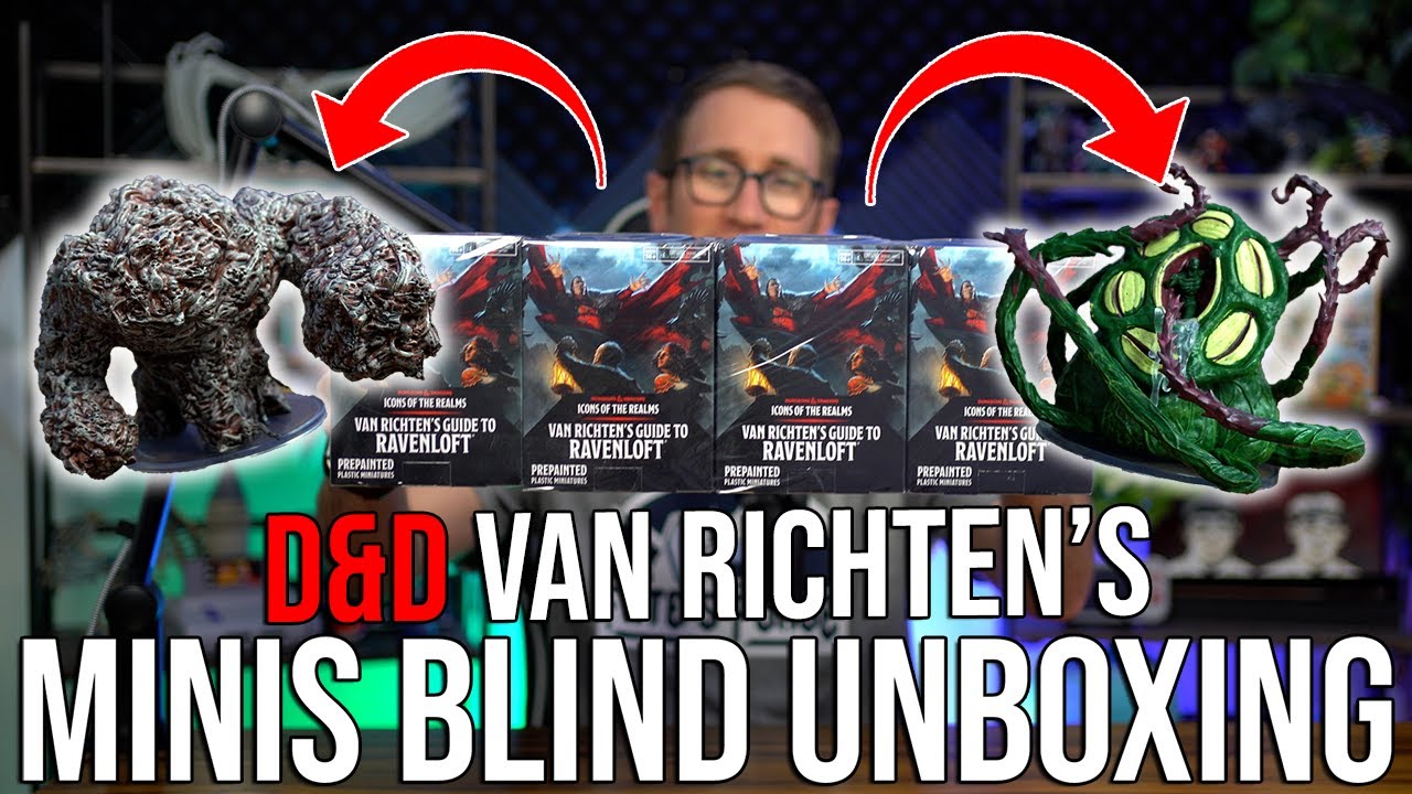 Van Richten's Guide to Ravenloft D&D Blind Mini Unboxing - WizKids Icons of the Realms