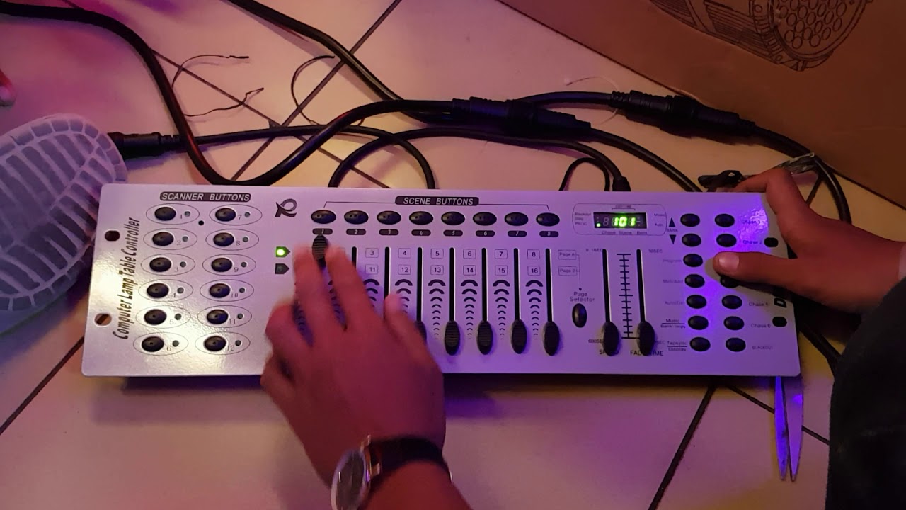 Cara Setting Mixer Lighting DMX 512 Lampu Panggung