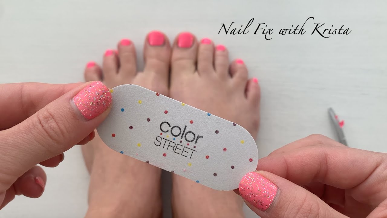 БЫСТРЫЙ педикюр с использованием Color Street