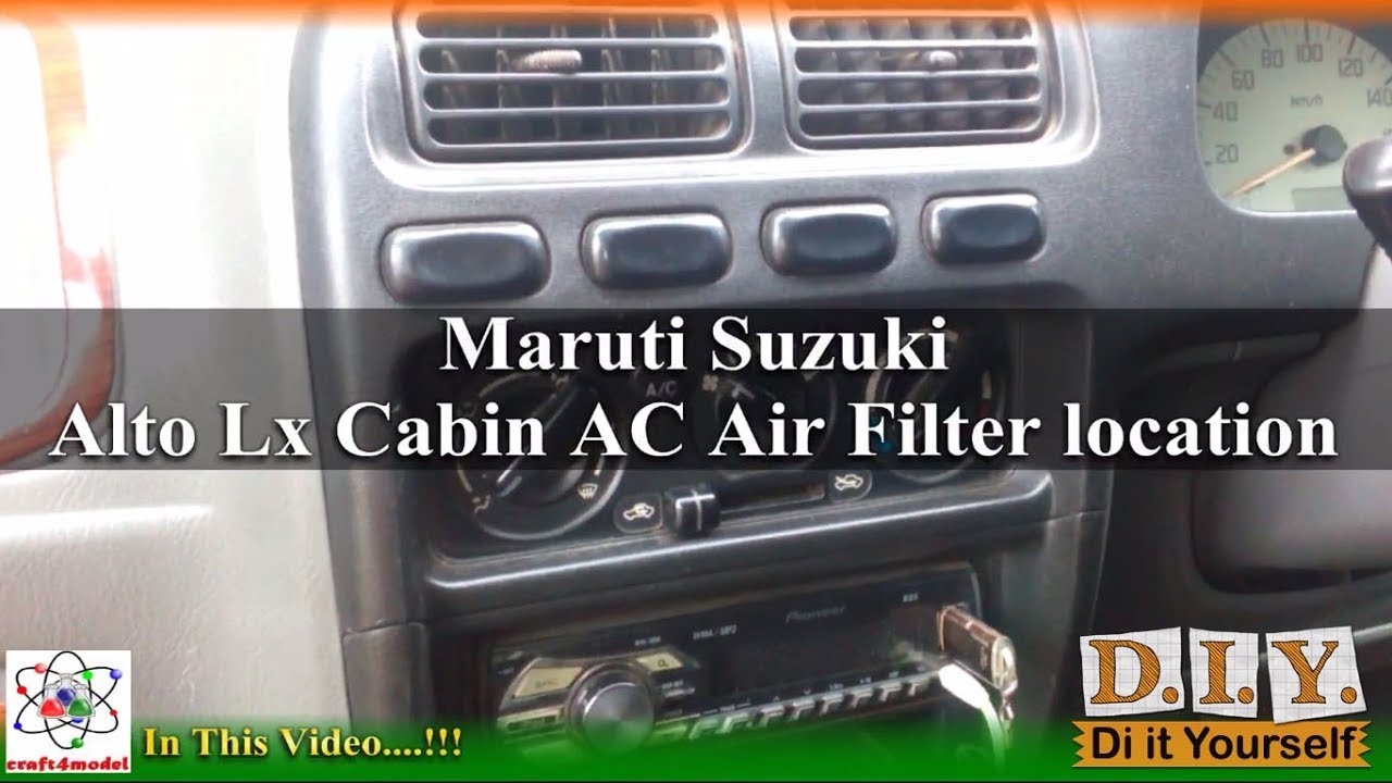 Maruti Suzuki Alto Lx Cabin AC Air Filter Location