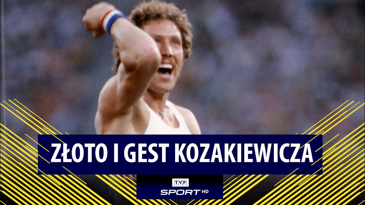 SKOKI I GEST WŁADYSŁAWA KOZAKIEWICZA PODCZAS IO 1980 W MOSKWIE. ZŁOTY MEDAL POLAKA
