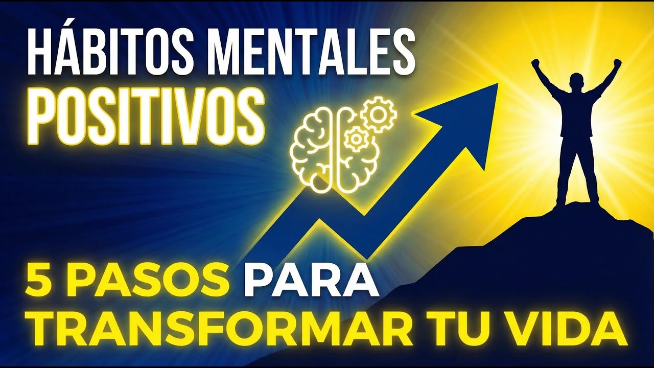 COMO TENER una mentalidad POSITIVA: 5 PASOS para TRANSFORMAR tu VIDA