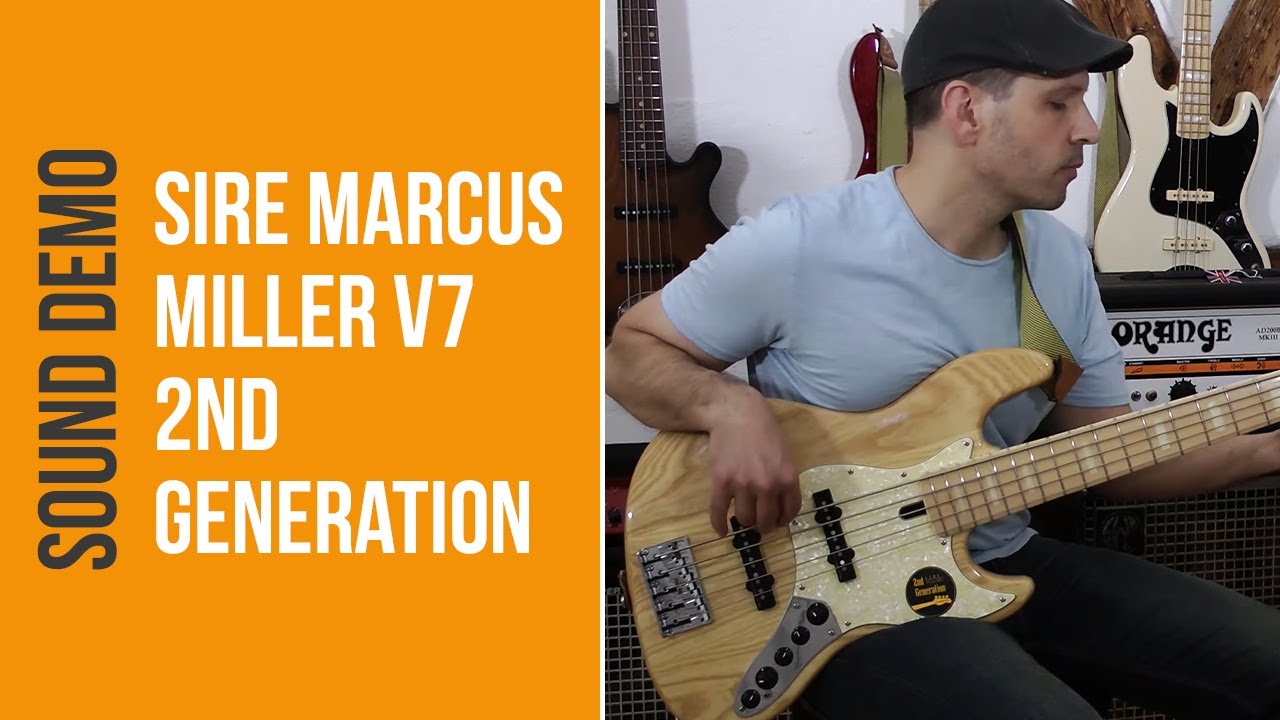 Sire Marcus Miller V7 Swamp Ash 5 NT 2nd Generation Bass - Sound Demo (no talking)